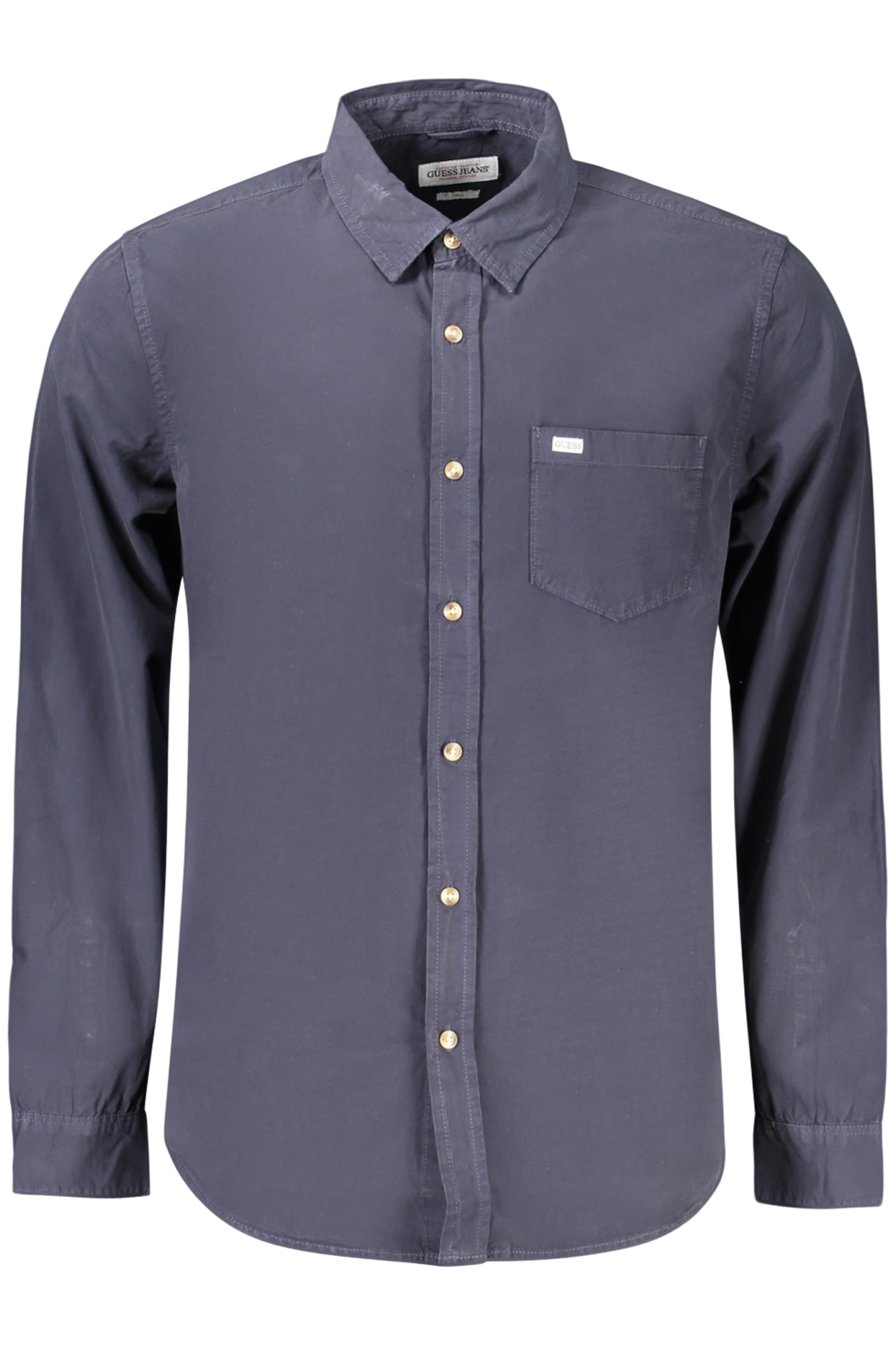 GUESS JEANS CAMICIA MANICHE LUNGHE UOMO - Blu