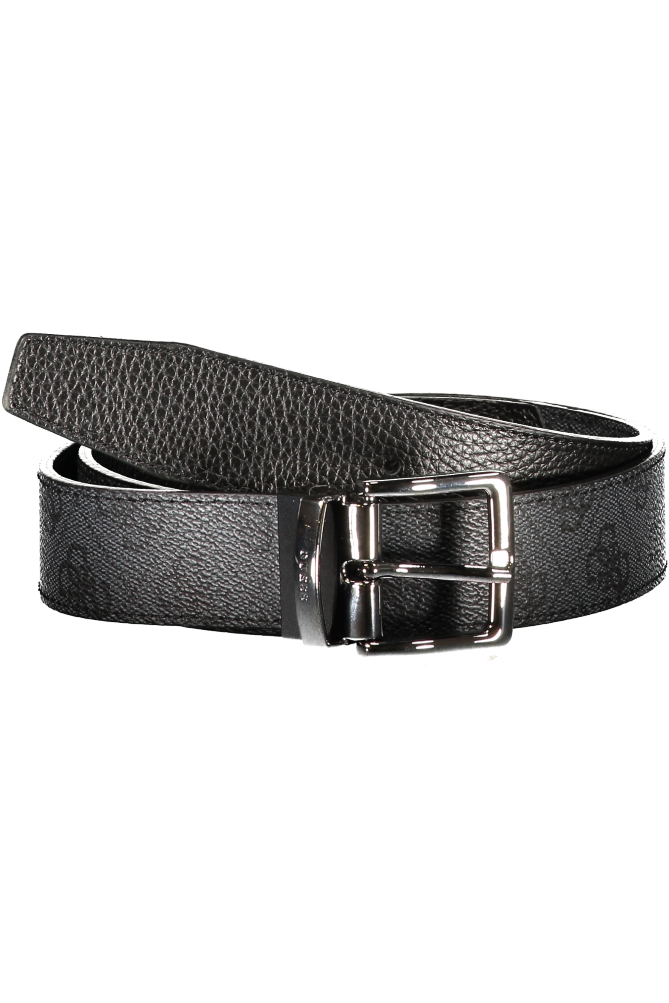 GUESS JEANS CINTURA IN PELLE UOMO - Grigio
