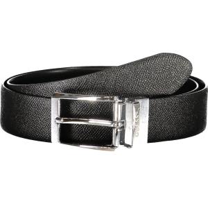 GUESS JEANS CINTURA IN PELLE UOMO - Nero