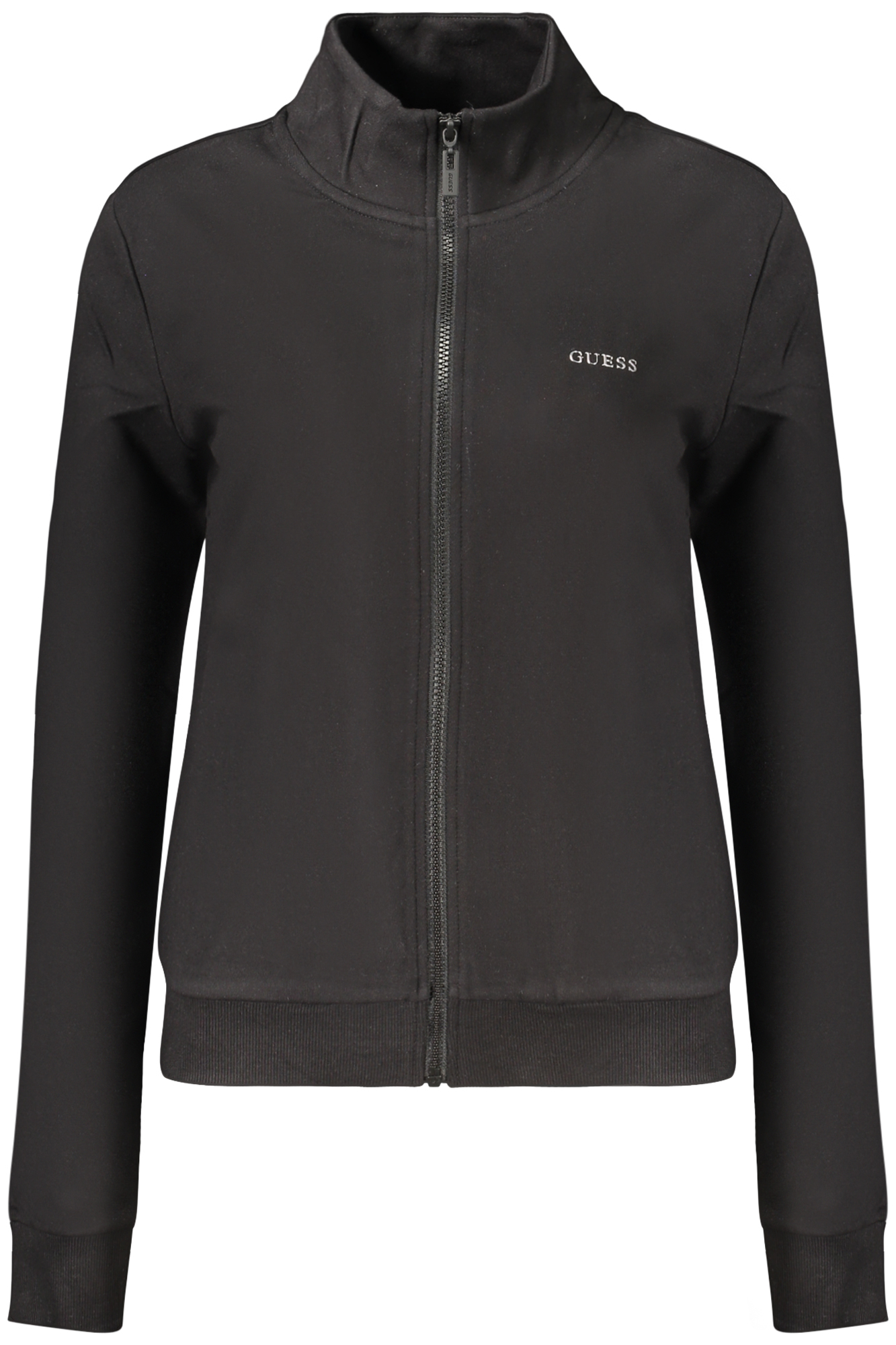 GUESS JEANS FELPA CON ZIP DONNA - Nero