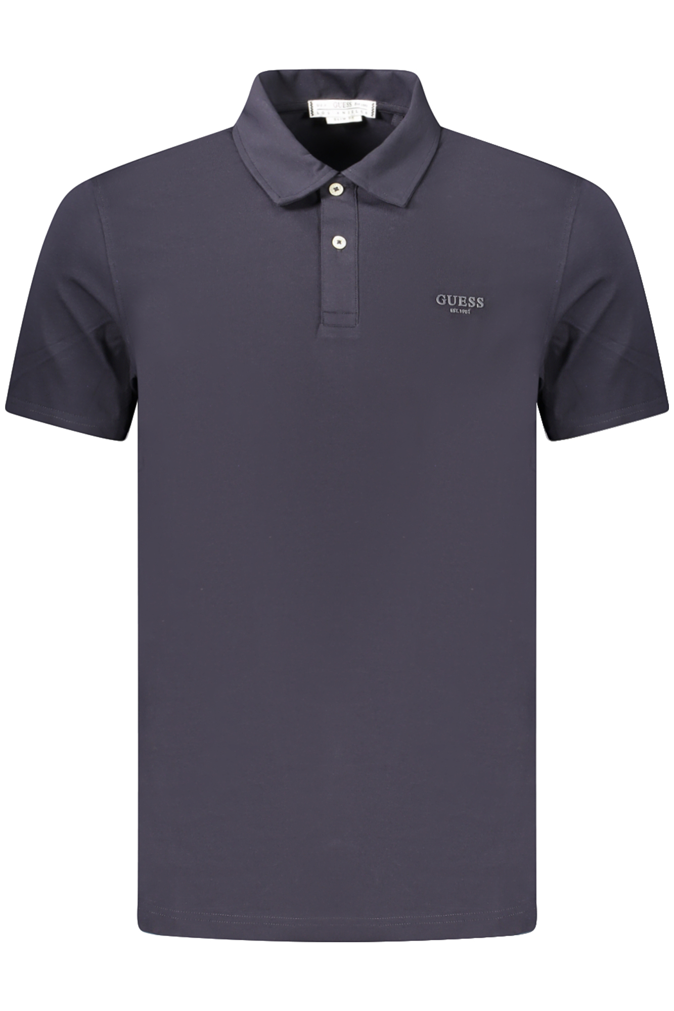 GUESS JEANS POLO MANICHE CORTE UOMO - Blu