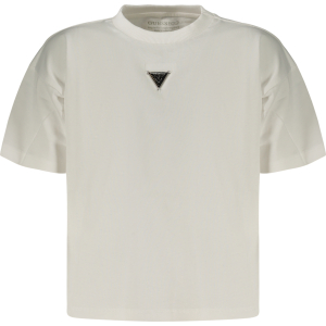 GUESS JEANS T-SHIRT MANICHE CORTE BAMBINO - Bianco