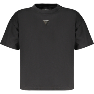 GUESS JEANS T-SHIRT MANICHE CORTE BAMBINO - Nero