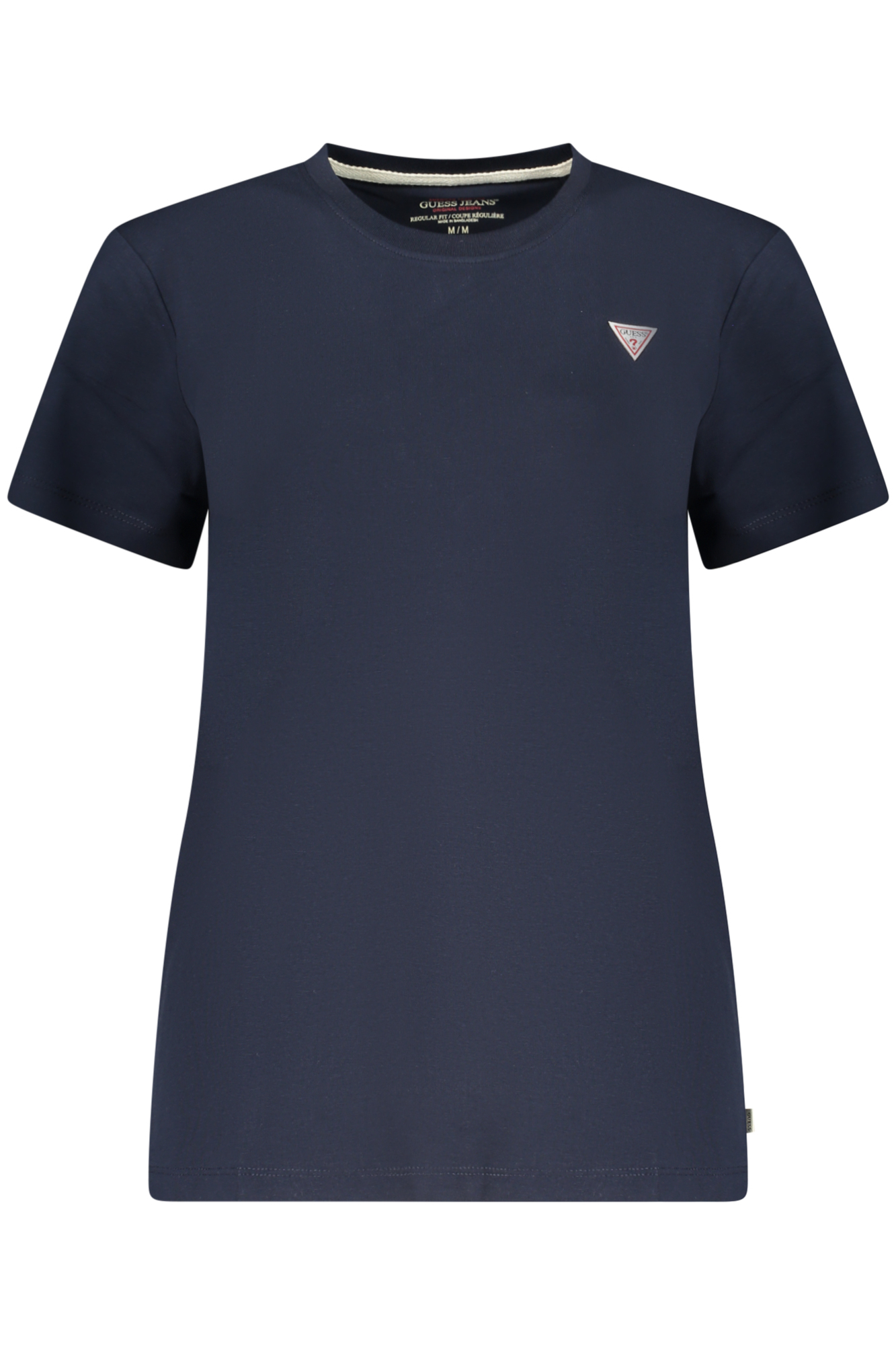GUESS JEANS T-SHIRT MANICHE CORTE DONNA - Blu