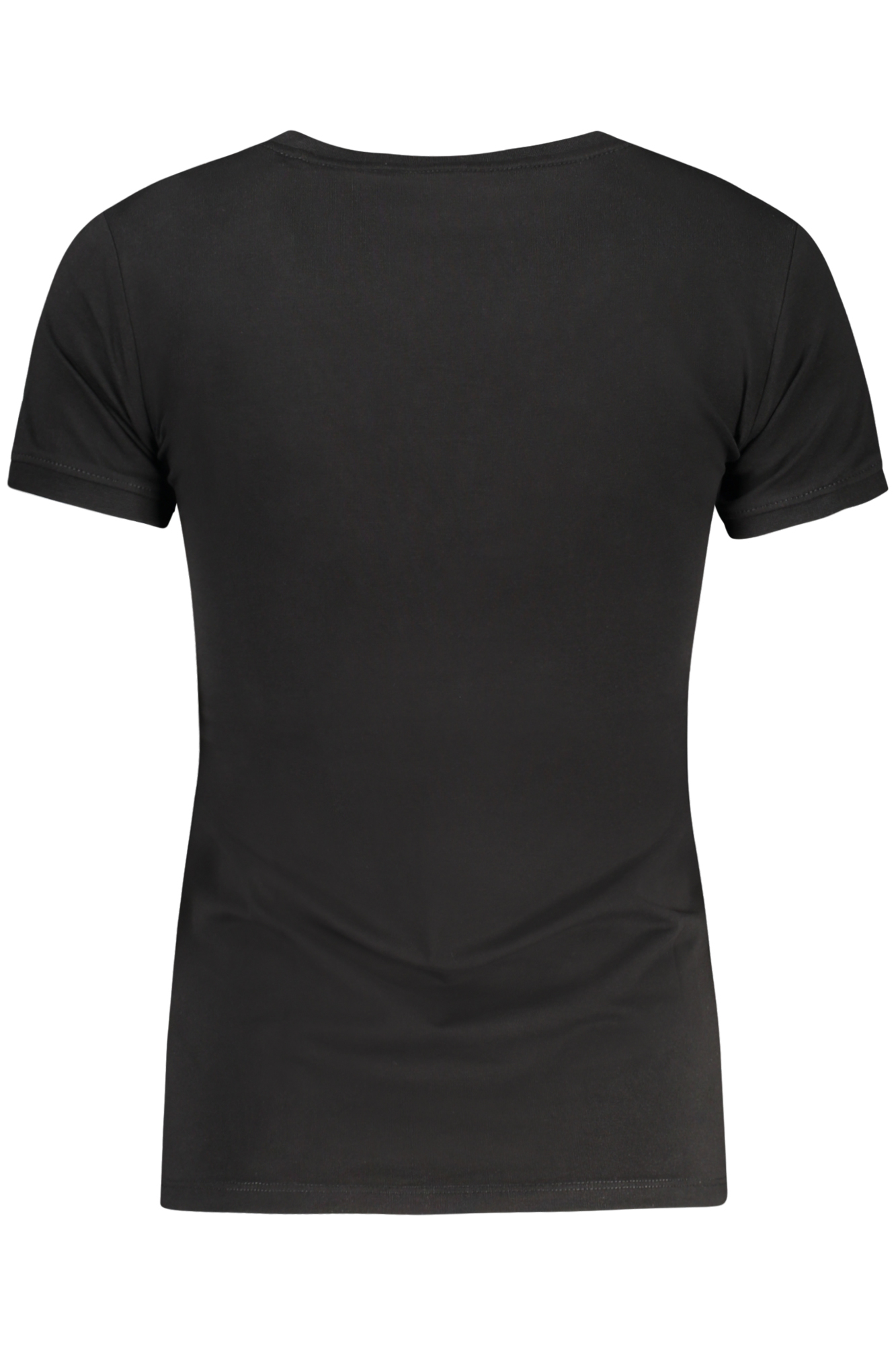 GUESS JEANS T-SHIRT MANICHE CORTE DONNA - Nero - immagine 2