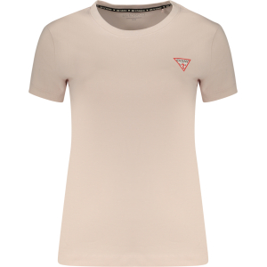 GUESS JEANS T-SHIRT MANICHE CORTE DONNA - Rosa