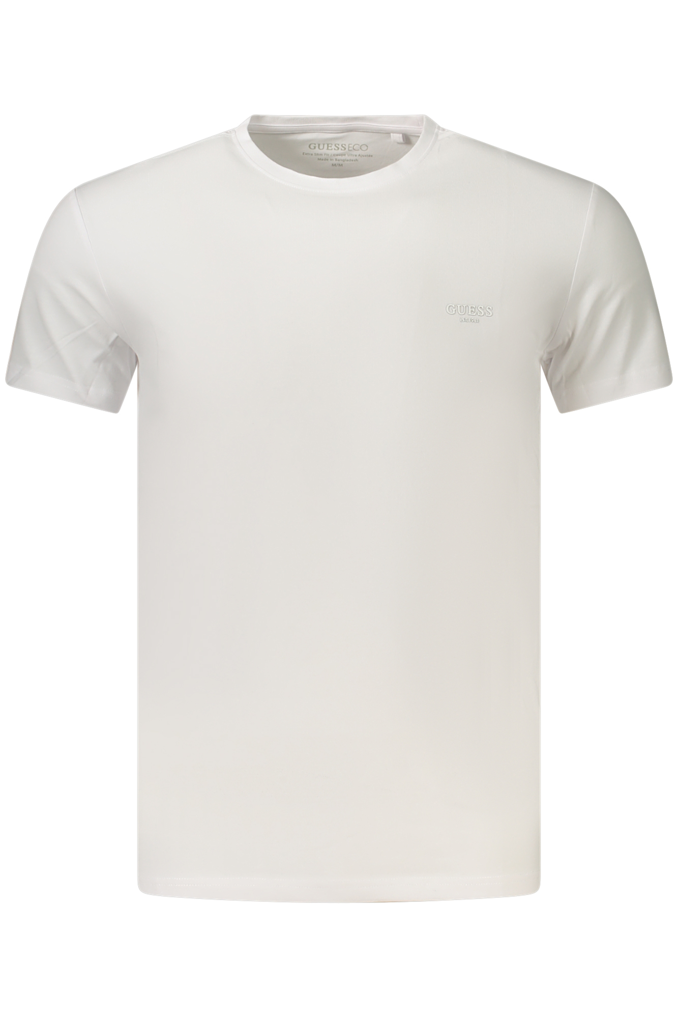 GUESS JEANS T-SHIRT MANICHE CORTE UOMO - Bianco