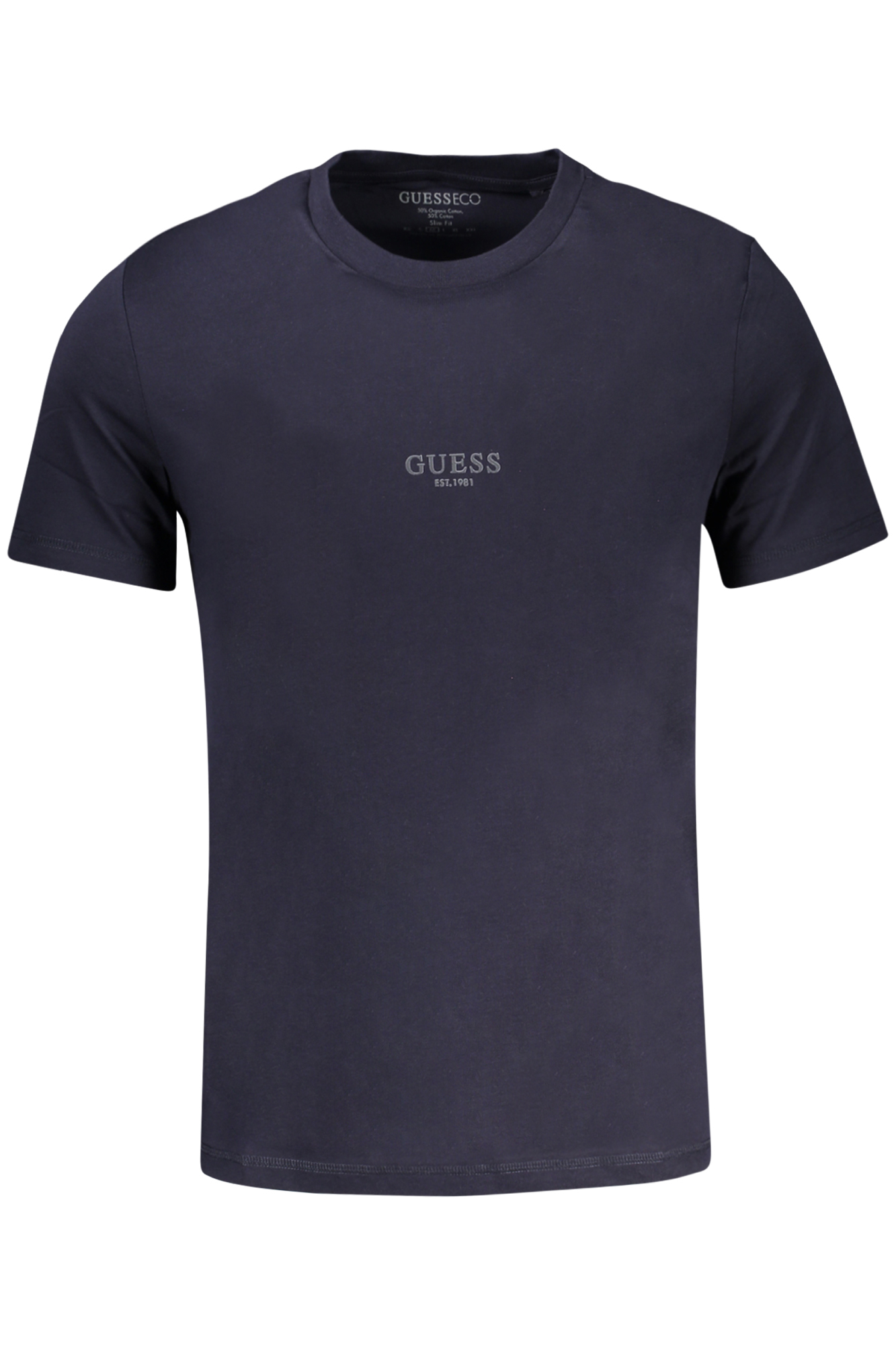 GUESS JEANS T-SHIRT MANICHE CORTE UOMO - Blu