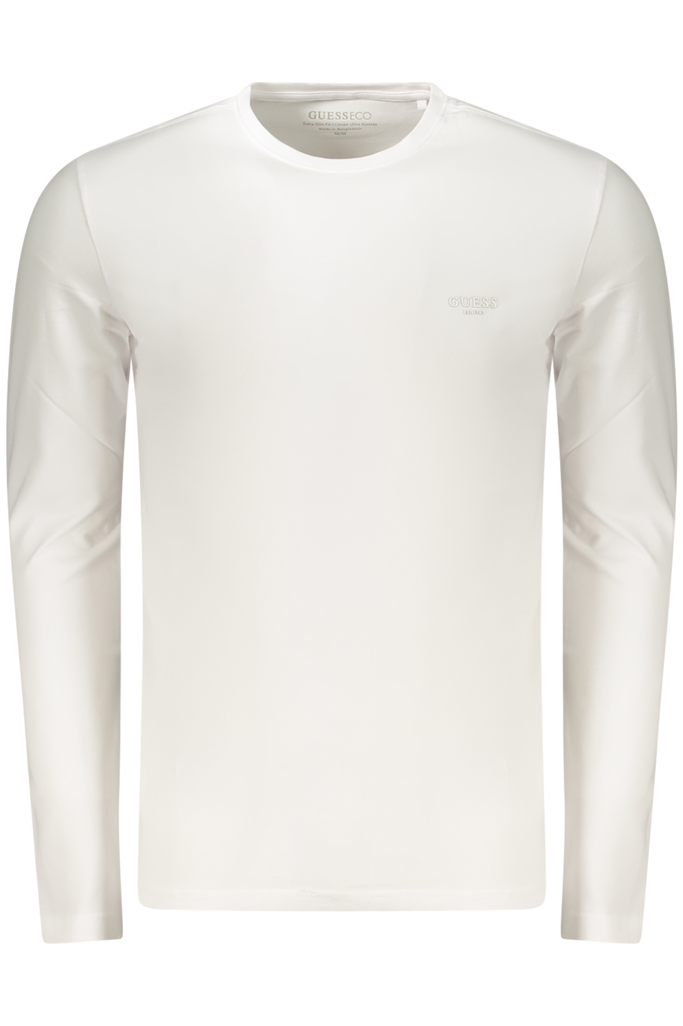 GUESS JEANS T-SHIRT MANICHE LUNGHE UOMO - Bianco
