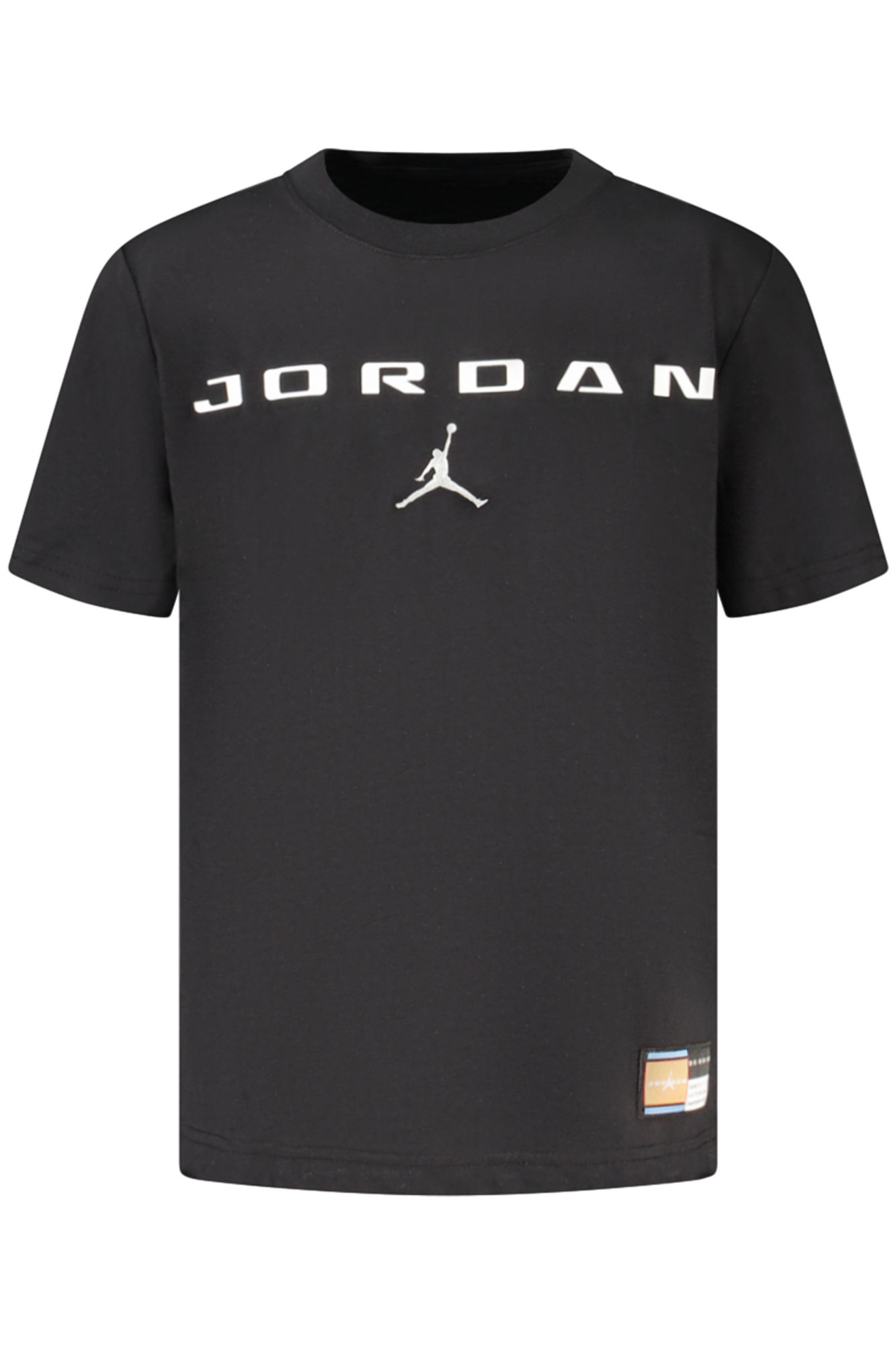 JORDAN T-SHIRT MANICHE CORTE BAMBINO - Nero