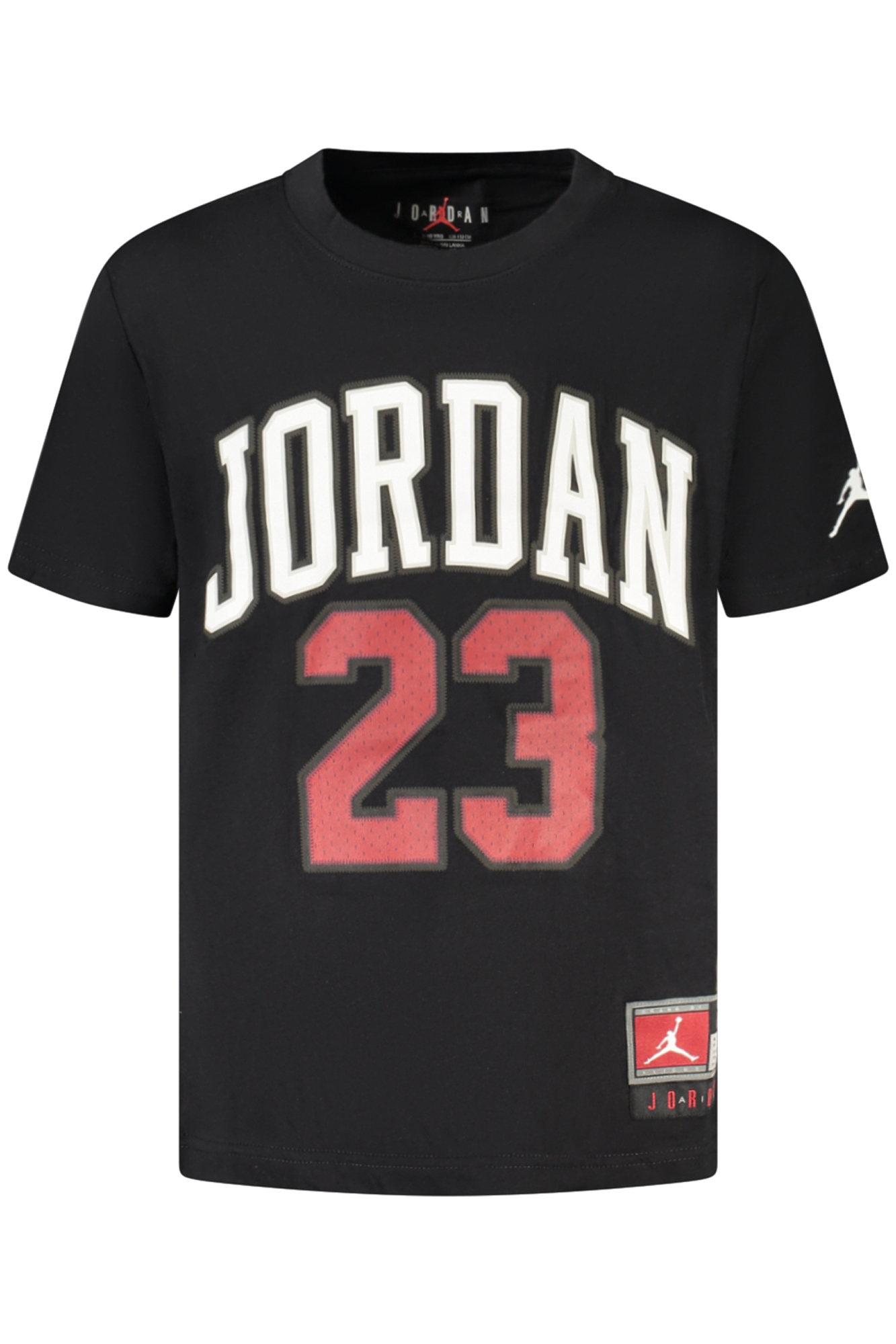 JORDAN T-SHIRT MANICHE CORTE BAMBINO - Nero