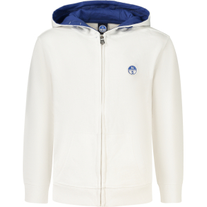 NORTH SAILS FELPA CON ZIP BAMBINO - Bianco