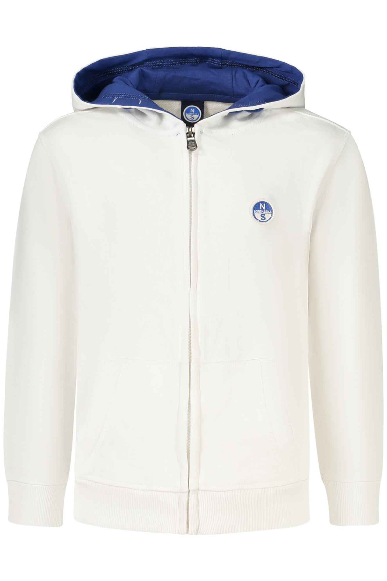 NORTH SAILS FELPA CON ZIP BAMBINO - Bianco