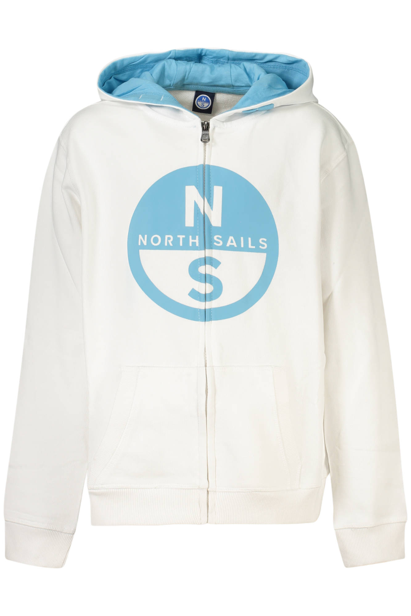 NORTH SAILS FELPA CON ZIP BAMBINO - Bianco