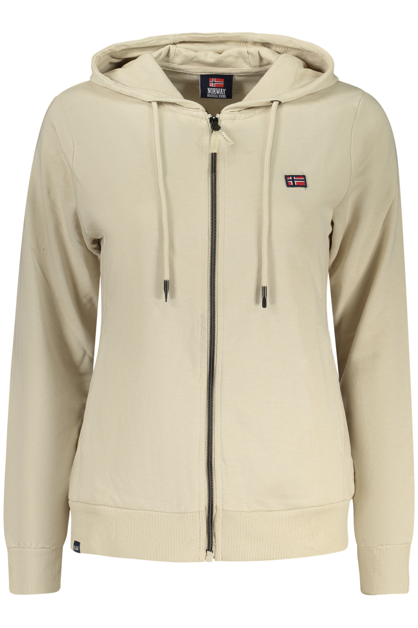 NORWAY 1963 FELPA CON ZIP DONNA - Beige