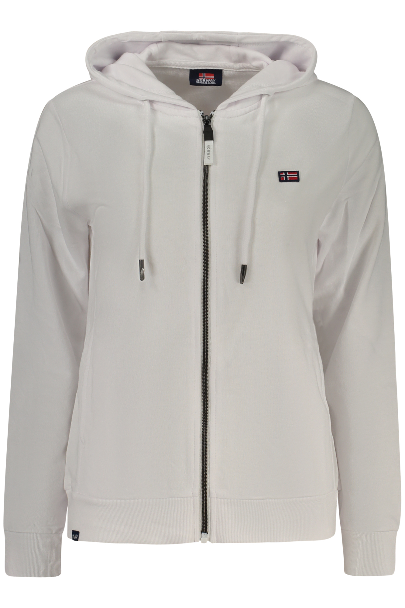 NORWAY 1963 FELPA CON ZIP DONNA - Bianco