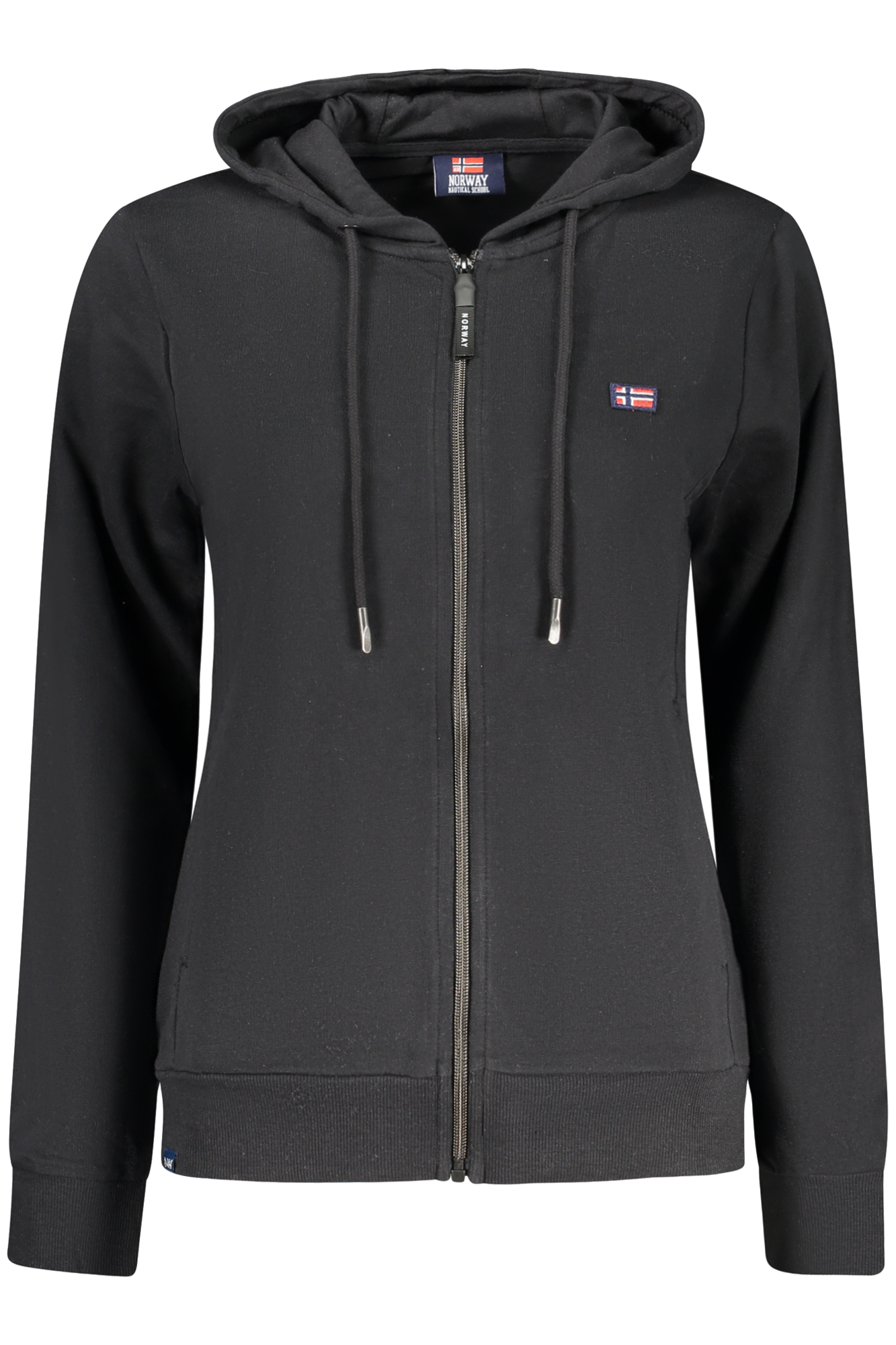 NORWAY 1963 FELPA CON ZIP DONNA - Nero