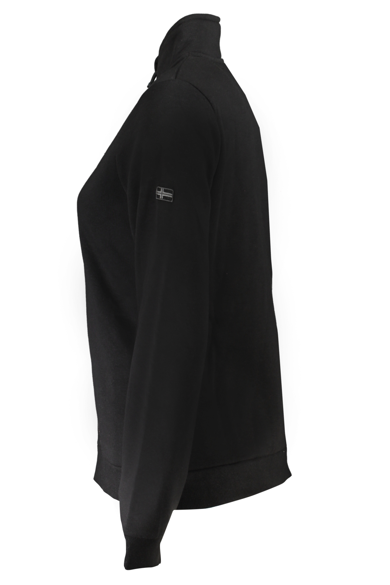 NORWAY 1963 FELPA CON ZIP DONNA - Nero - immagine 3