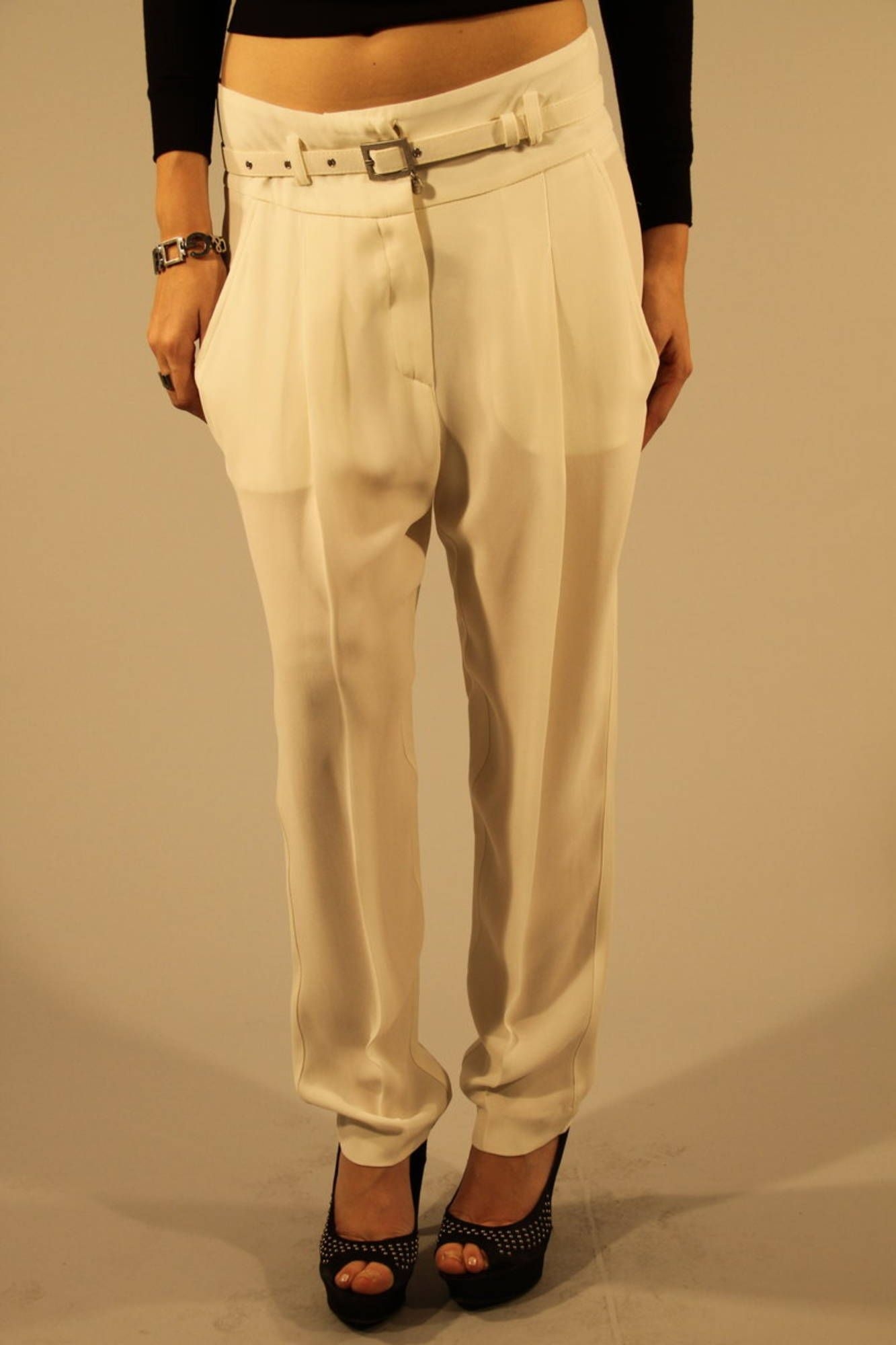 PATRIZIA PEPE PANTALONE DONNA - Bianco