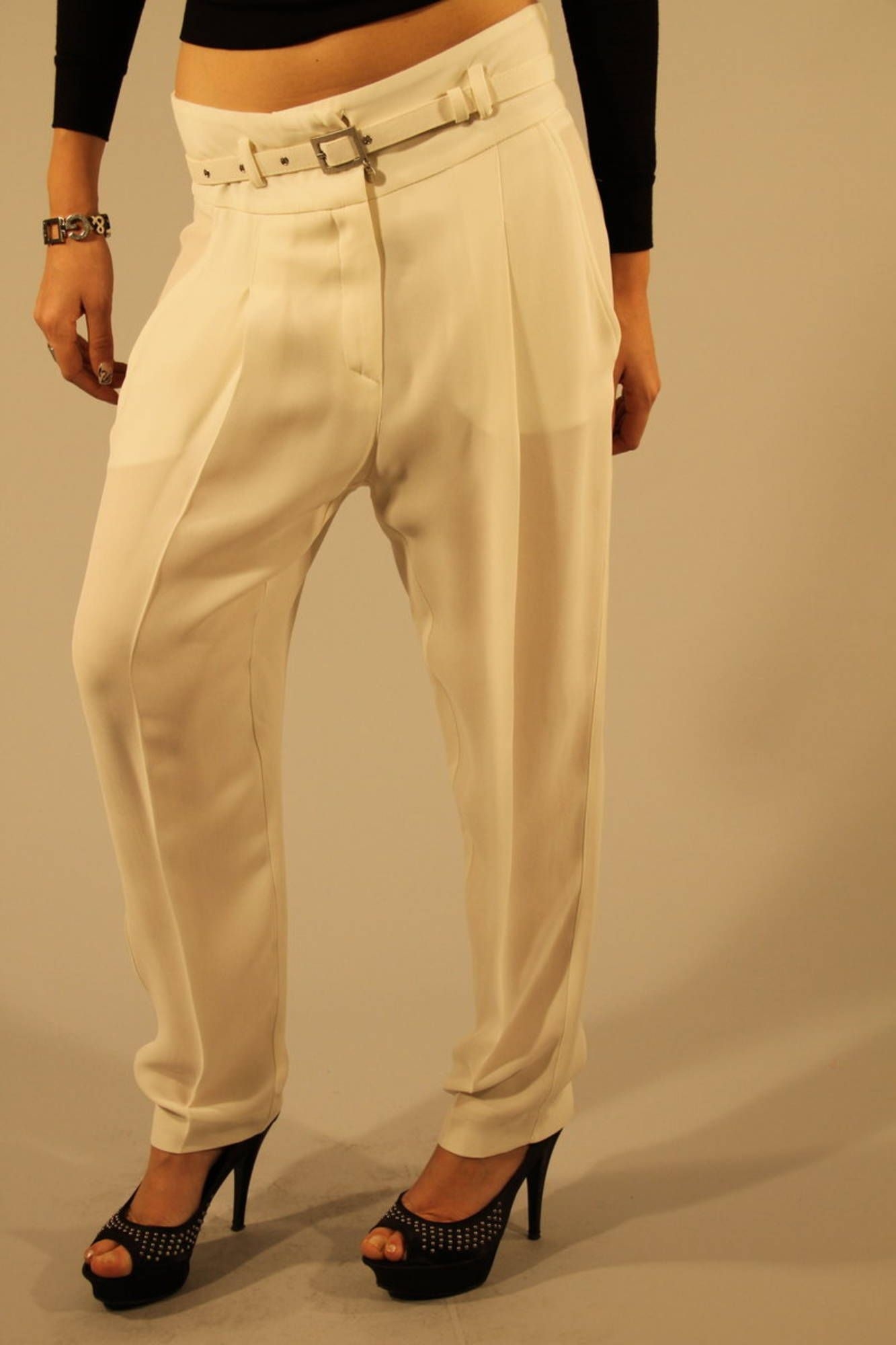 PATRIZIA PEPE PANTALONE DONNA - Bianco - immagine 3