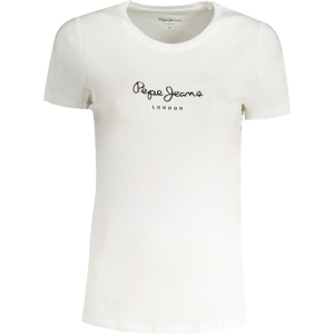 PEPE JEANS T-SHIRT MANICHE CORTE DONNA - Bianco