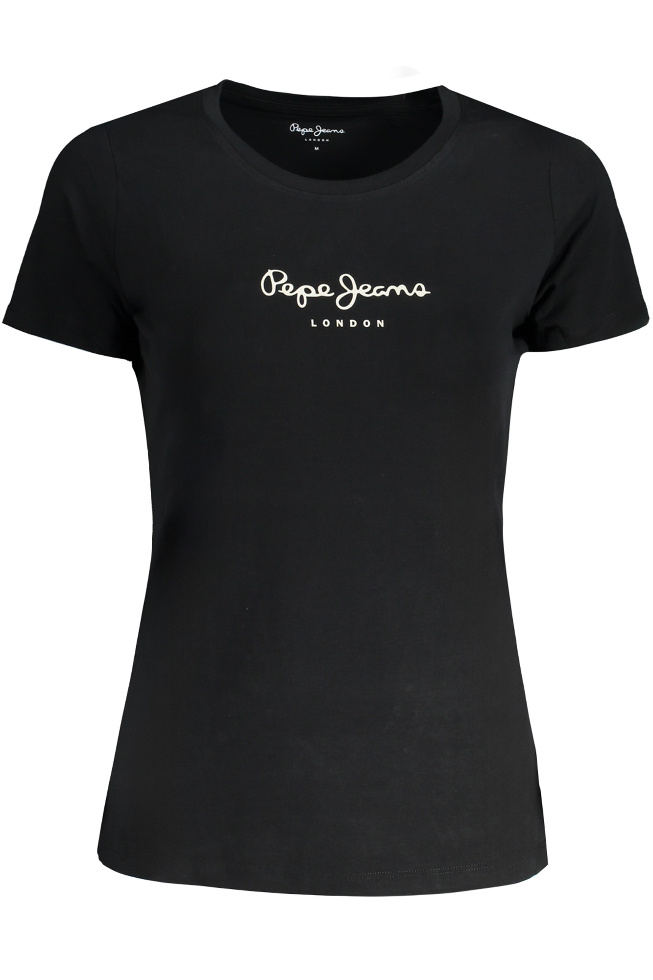 PEPE JEANS T-SHIRT MANICHE CORTE DONNA - Nero
