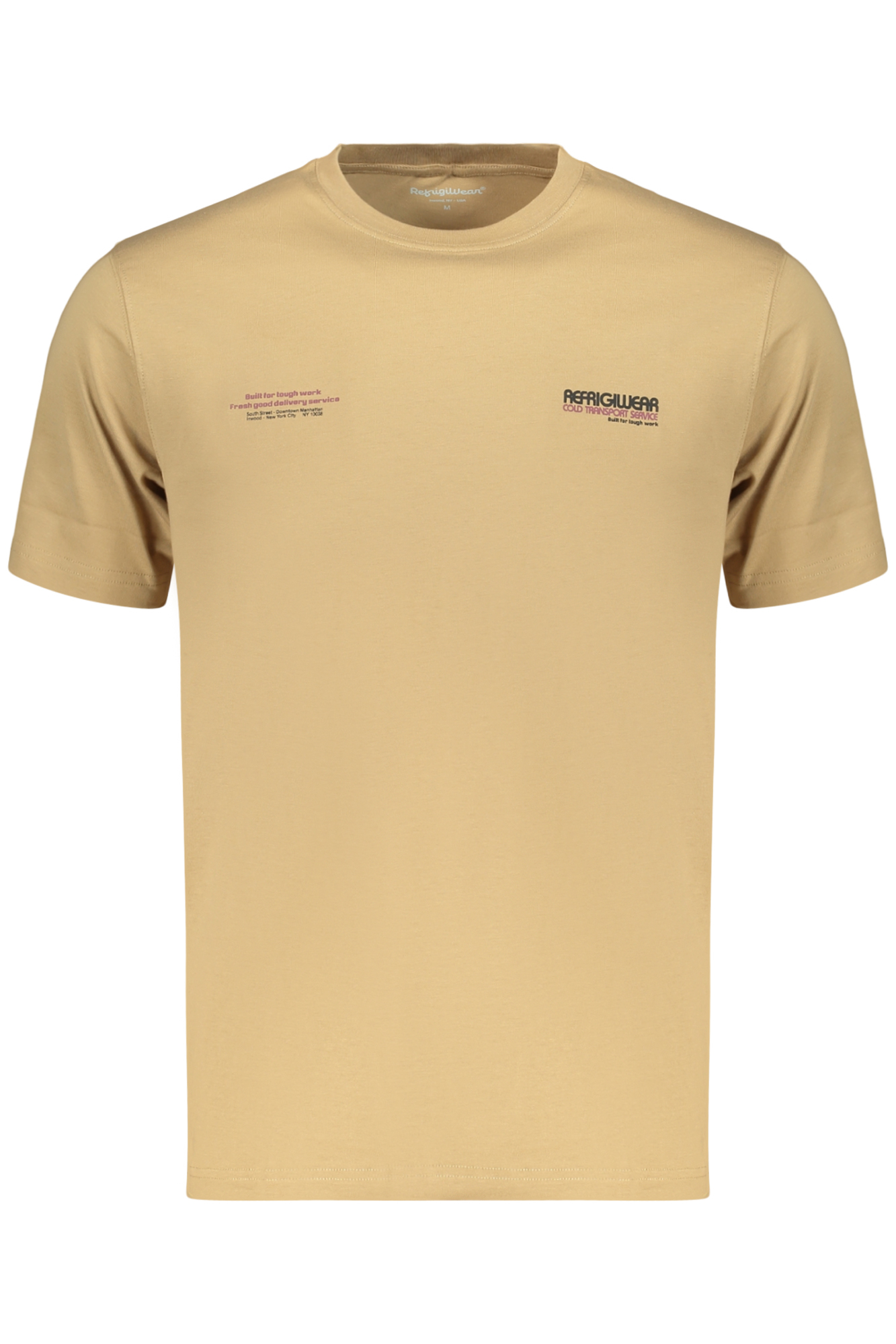 REFRIGIWEAR T-SHIRT MANICHE CORTE UOMO - Marrone