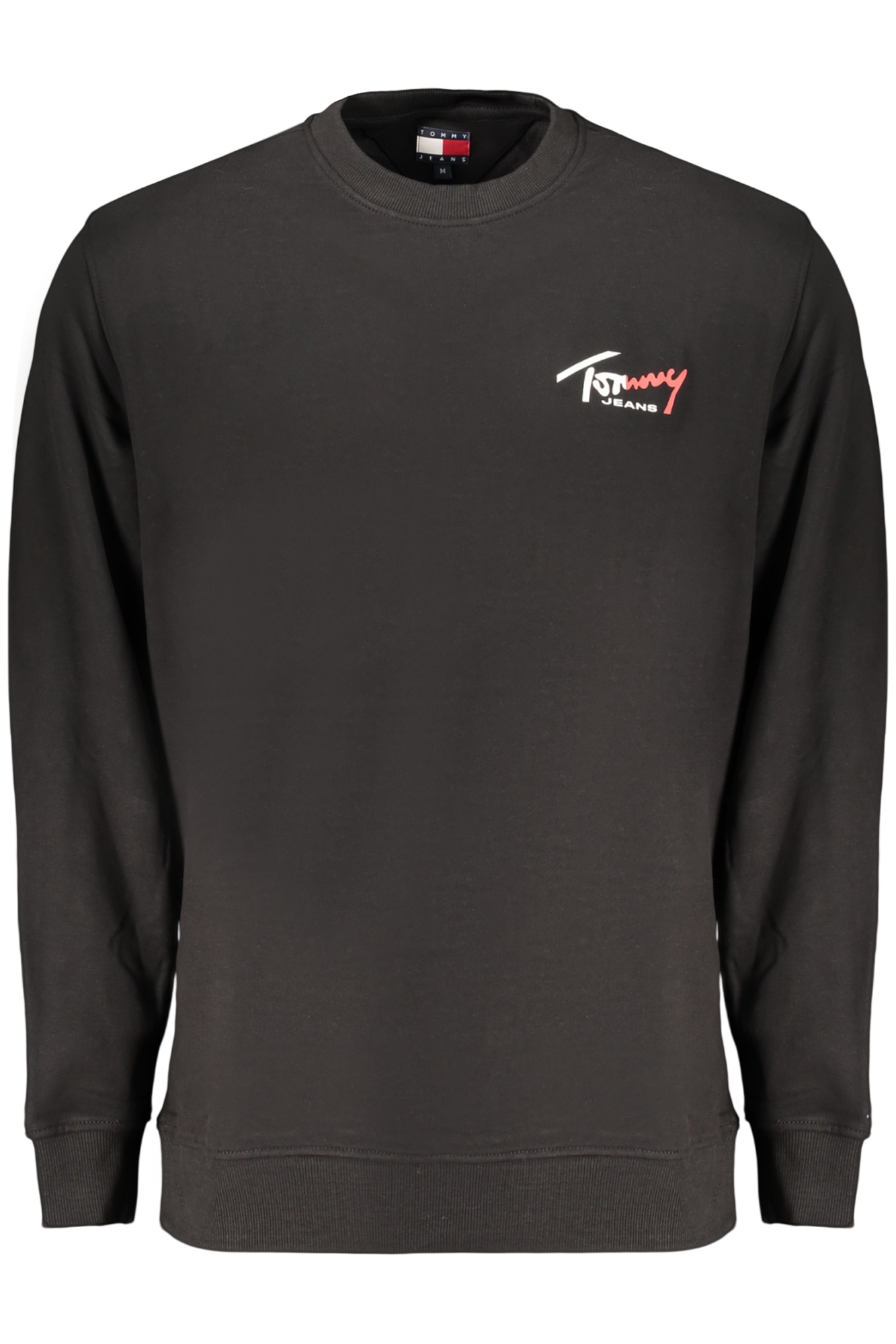 TOMMY HILFIGER FELPA SENZA ZIP UOMO - Nero
