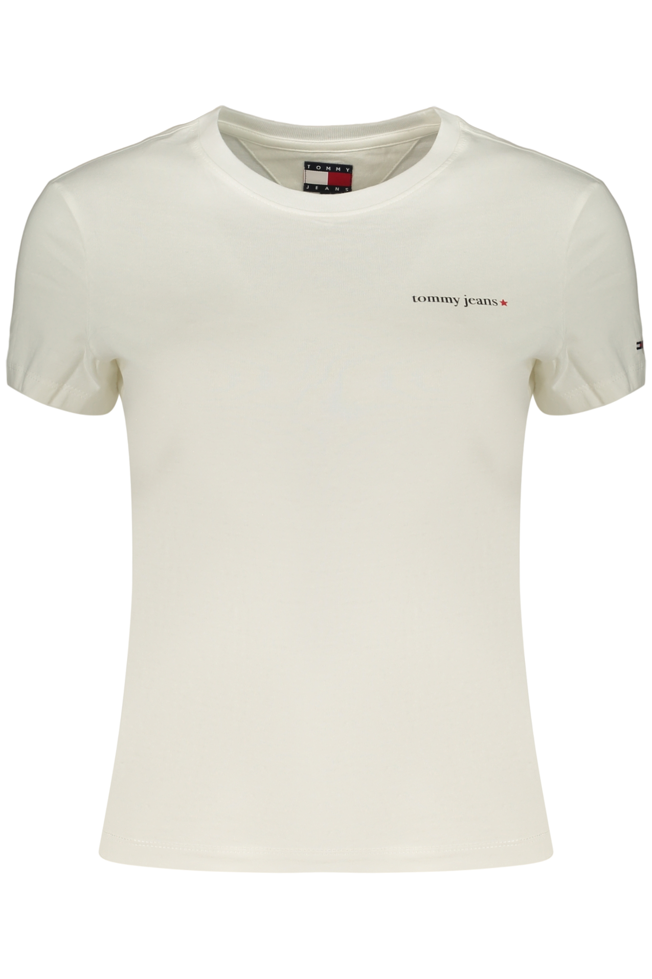TOMMY HILFIGER T-SHIRT MANICHE CORTE DONNA - Bianco