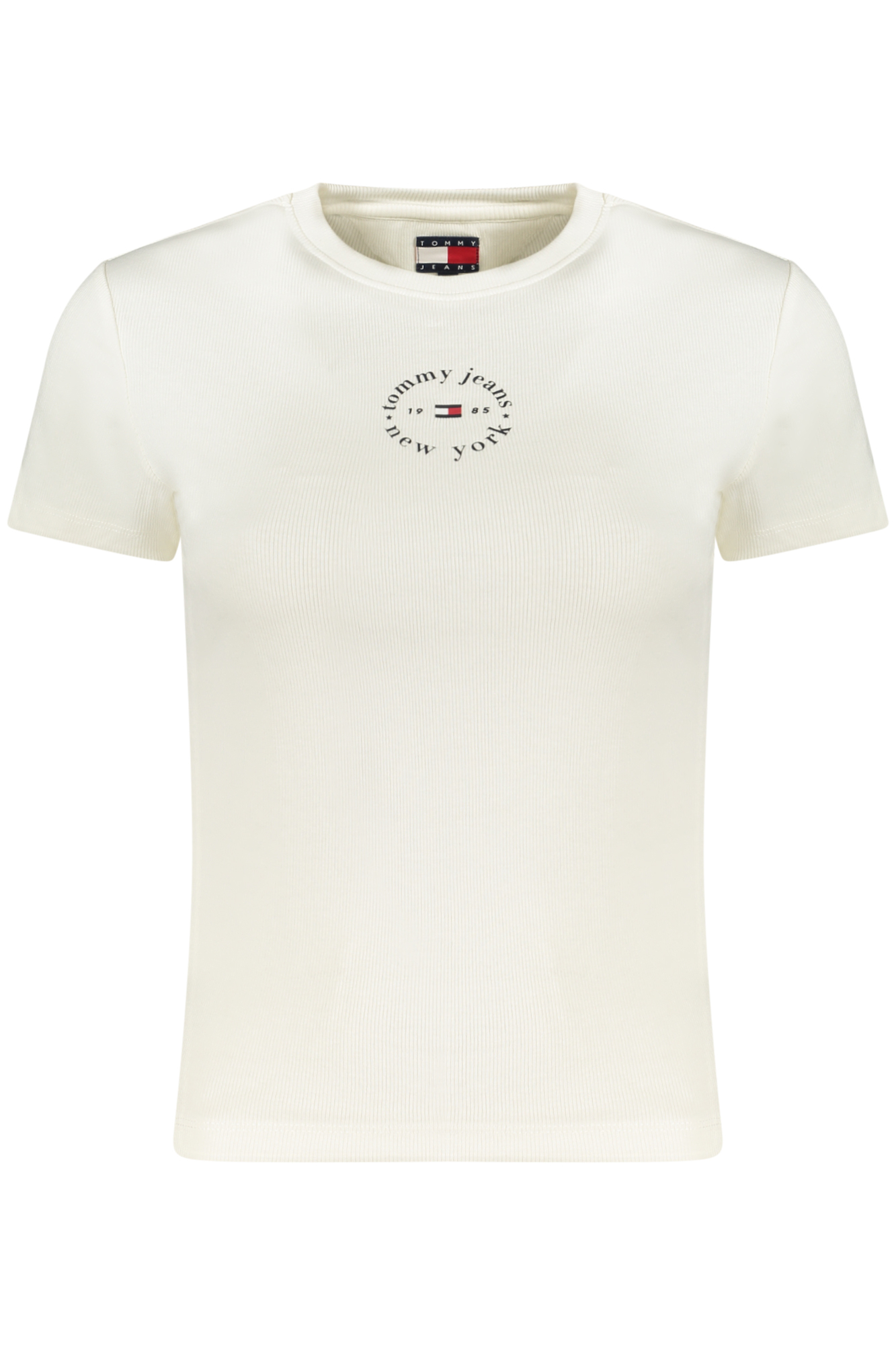 TOMMY HILFIGER T-SHIRT MANICHE CORTE DONNA - Bianco