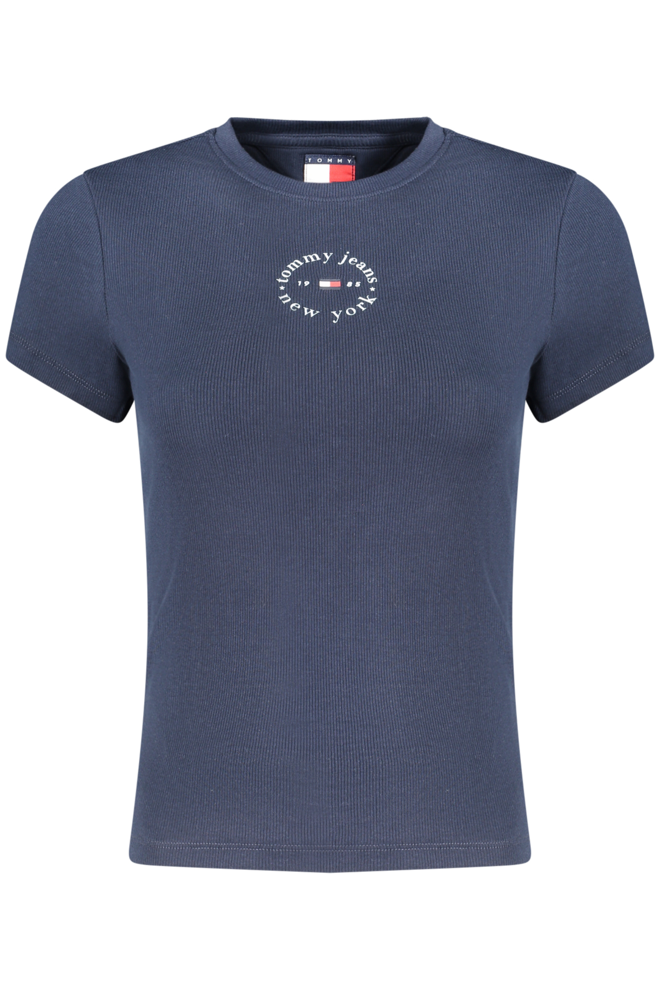 TOMMY HILFIGER T-SHIRT MANICHE CORTE DONNA - Blu