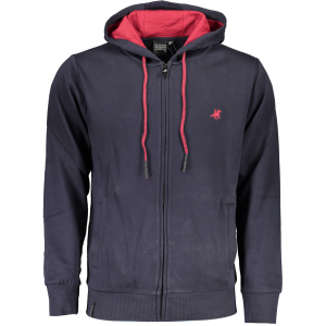 U.S. GRAND FELPA CON ZIP UOMO - Blu