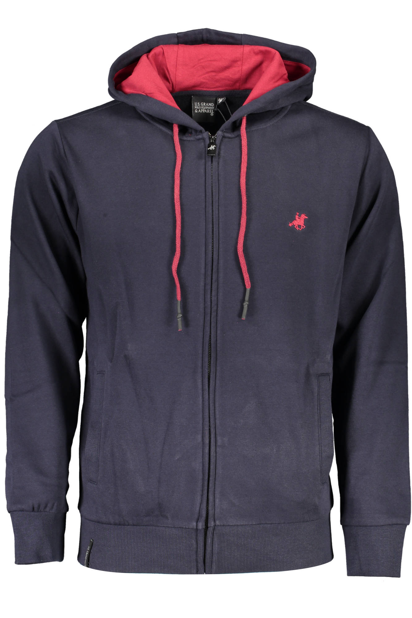 U.S. GRAND FELPA CON ZIP UOMO - Blu