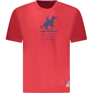 U.S. GRAND T-SHIRT MANICHE CORTE UOMO - Rosso