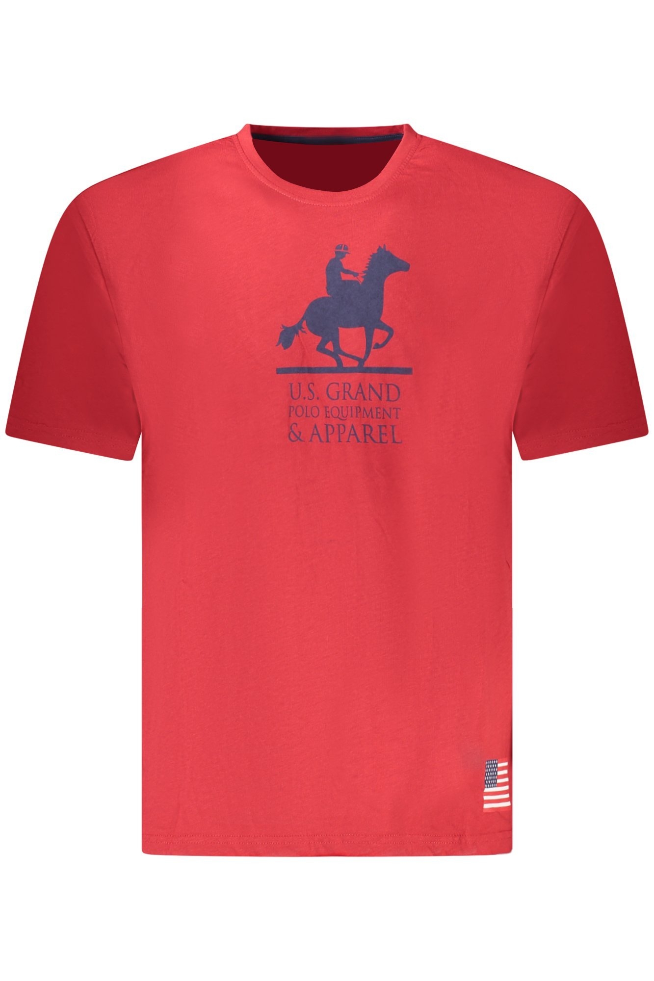 U.S. GRAND T-SHIRT MANICHE CORTE UOMO - Rosso