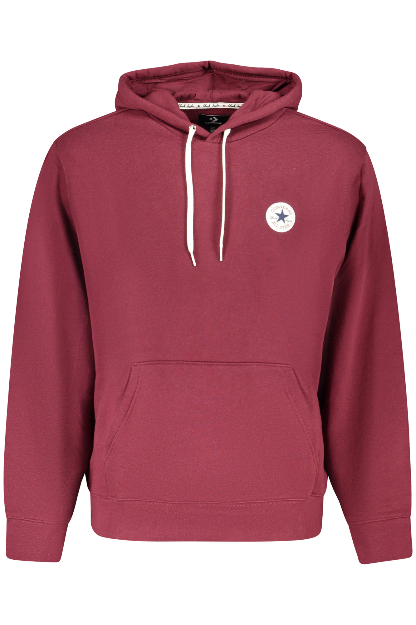 CONVERSE FELPA SENZA ZIP UOMO - Rosso