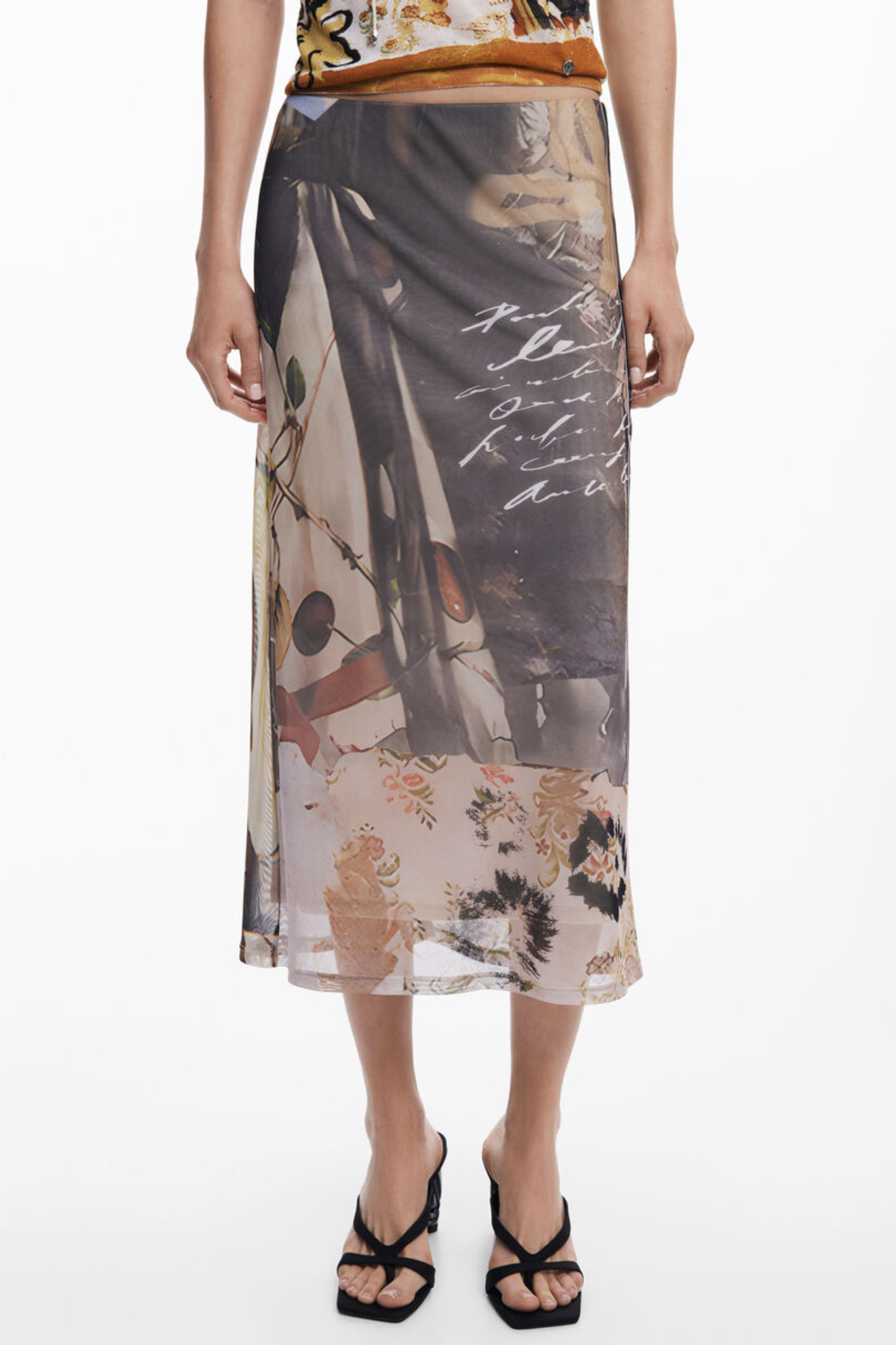 DESIGUAL GONNA LONGUETTE DONNA - Beige