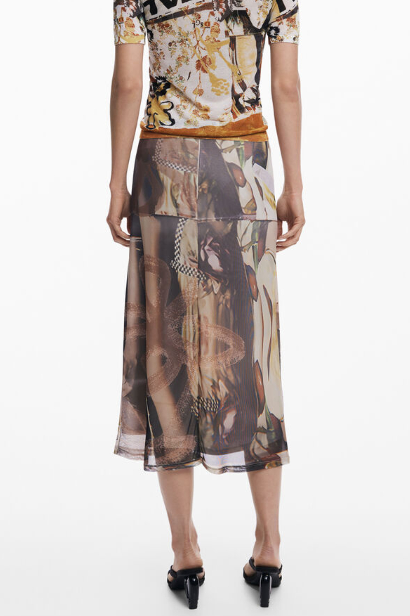 DESIGUAL GONNA LONGUETTE DONNA - Beige - immagine 2
