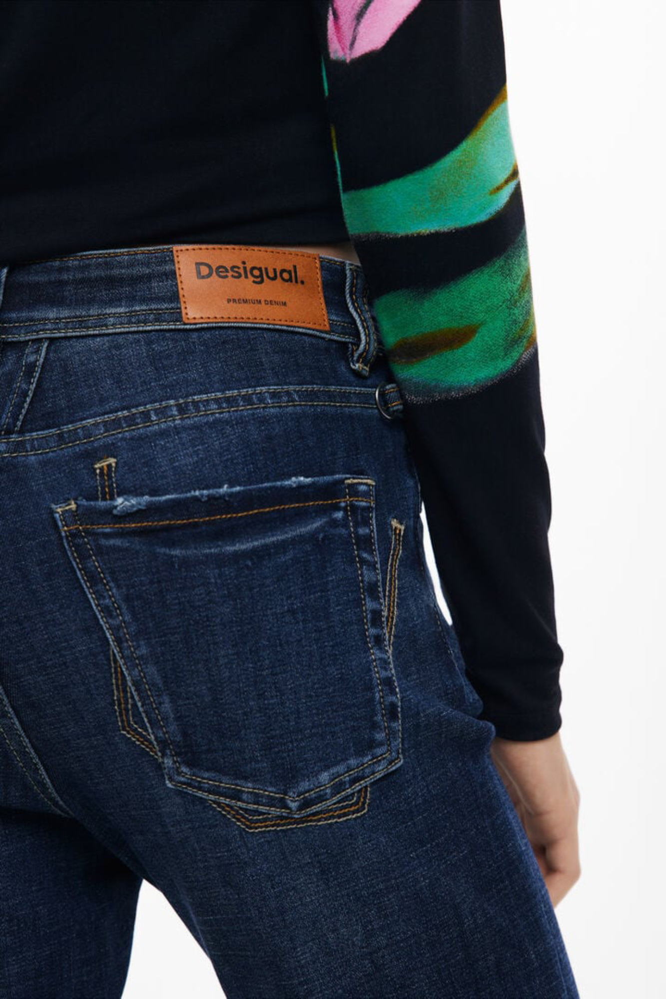 DESIGUAL JEANS DENIM DONNA - Blu - immagine 3