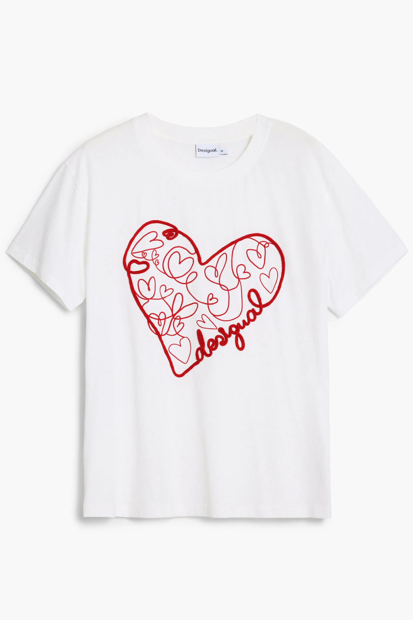 DESIGUAL T-SHIRT MANICHE CORTE DONNA - Bianco - immagine 3