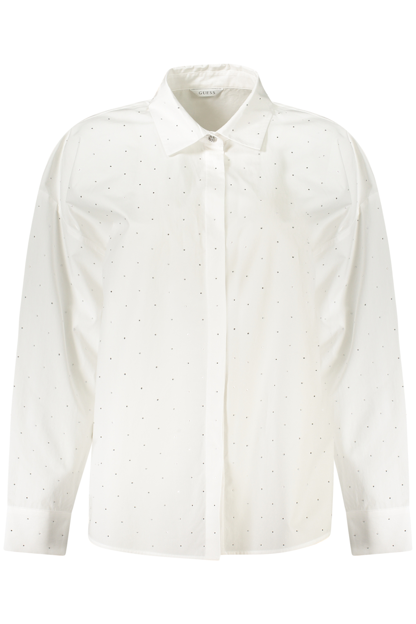GUESS JEANS CAMICIA MANICHE LUNGHE DONNA - Bianco