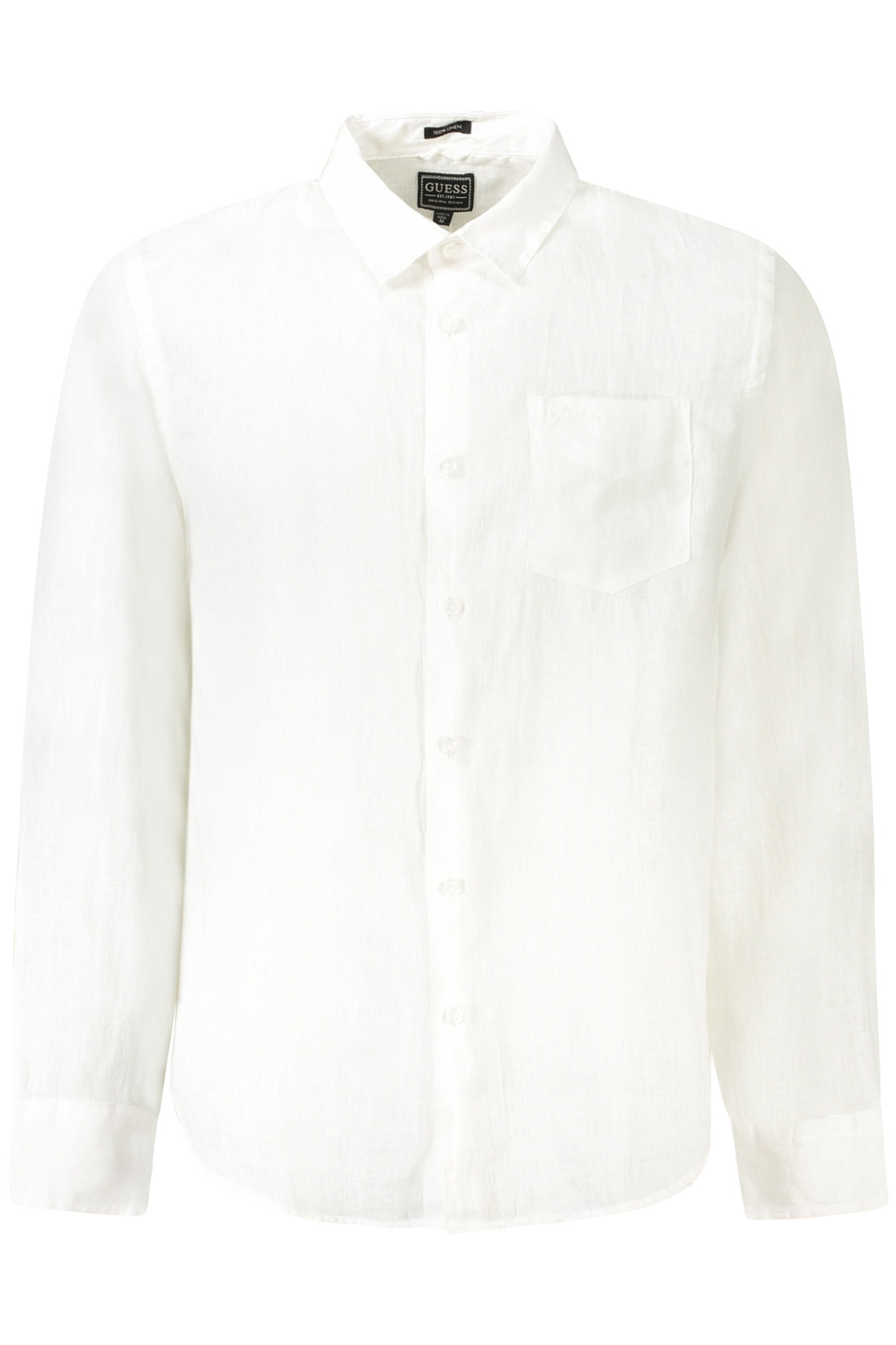 GUESS JEANS CAMICIA MANICHE LUNGHE UOMO - Bianco