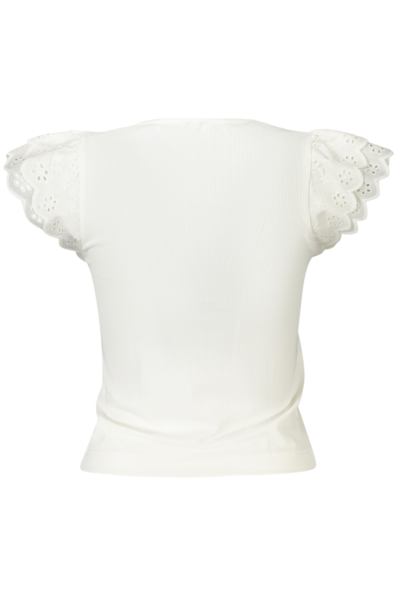 GUESS JEANS T-SHIRT MANICHE CORTE DONNA - Bianco - immagine 2