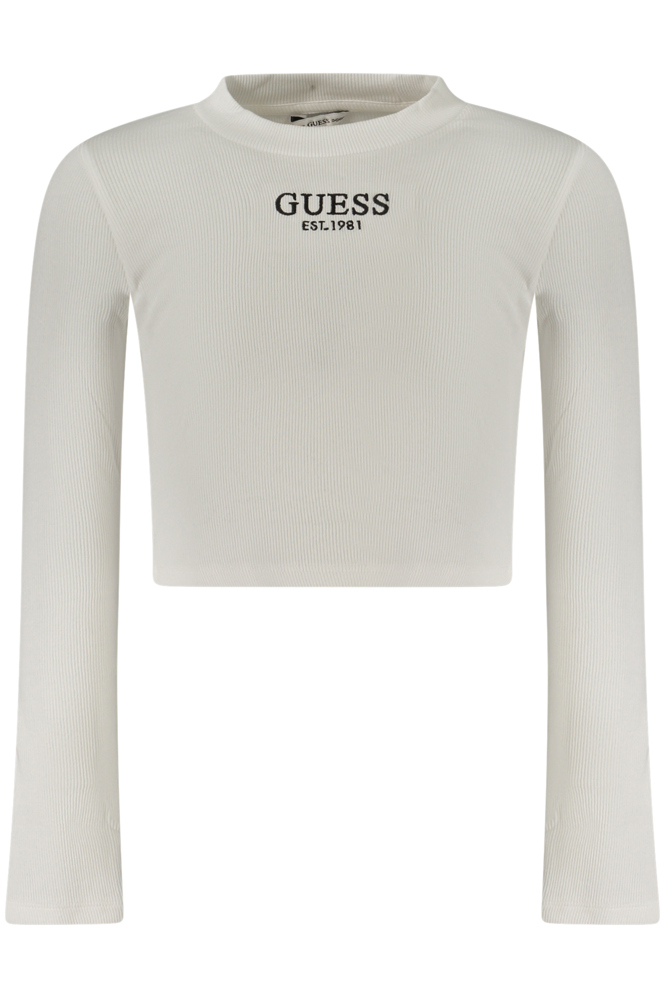 GUESS JEANS T-SHIRT MANICHE LUNGHE BAMBINA - Bianco