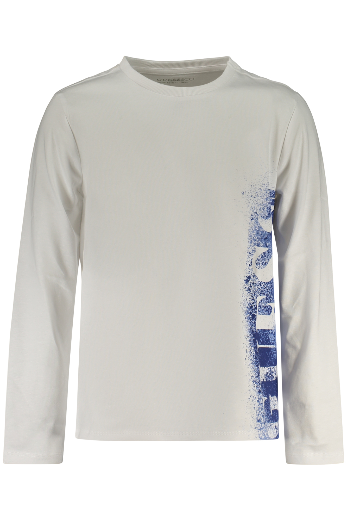 GUESS JEANS T-SHIRT MANICHE LUNGHE BAMBINO - Bianco