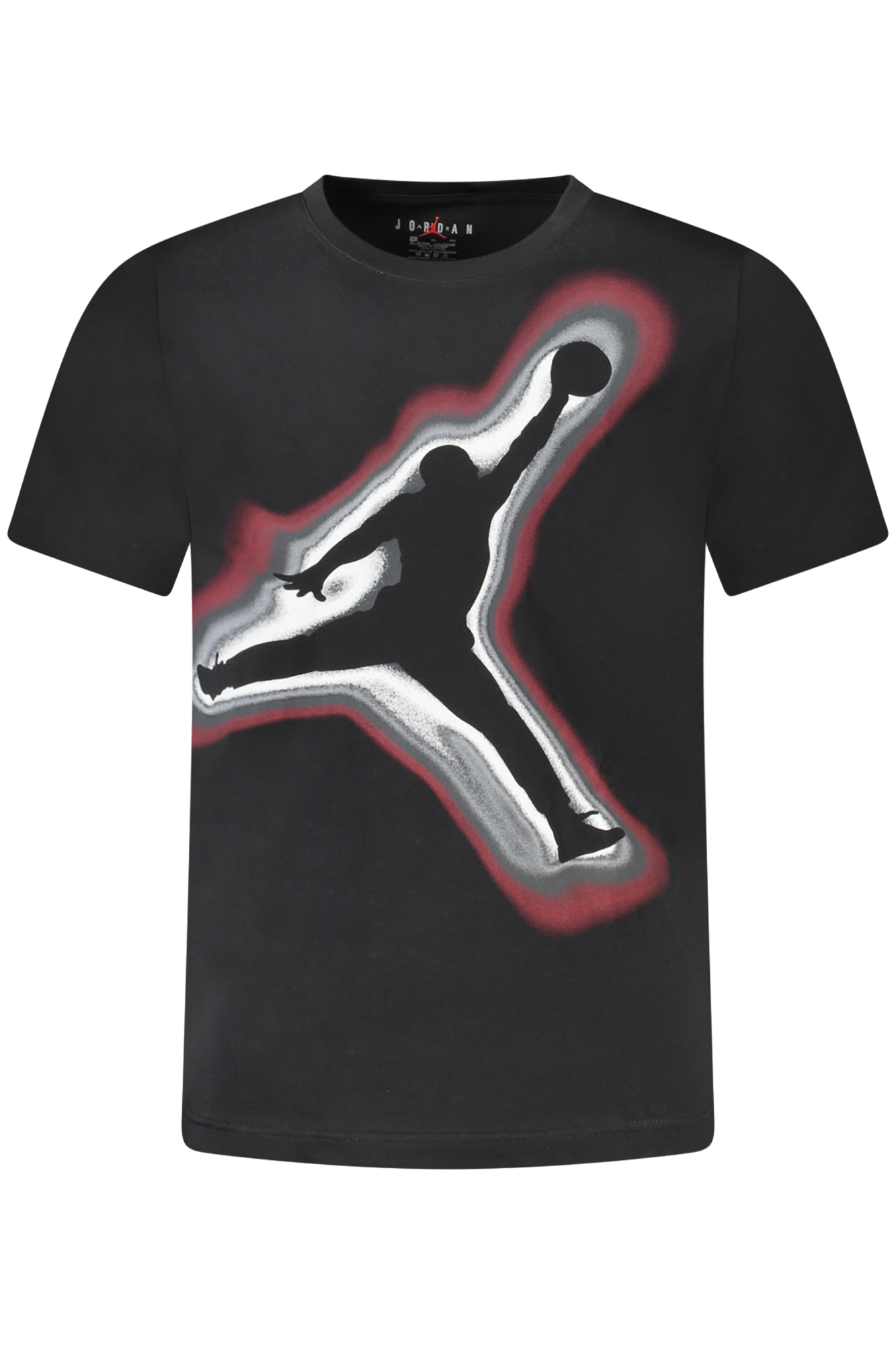 JORDAN T-SHIRT MANICHE CORTE BAMBINO - Nero