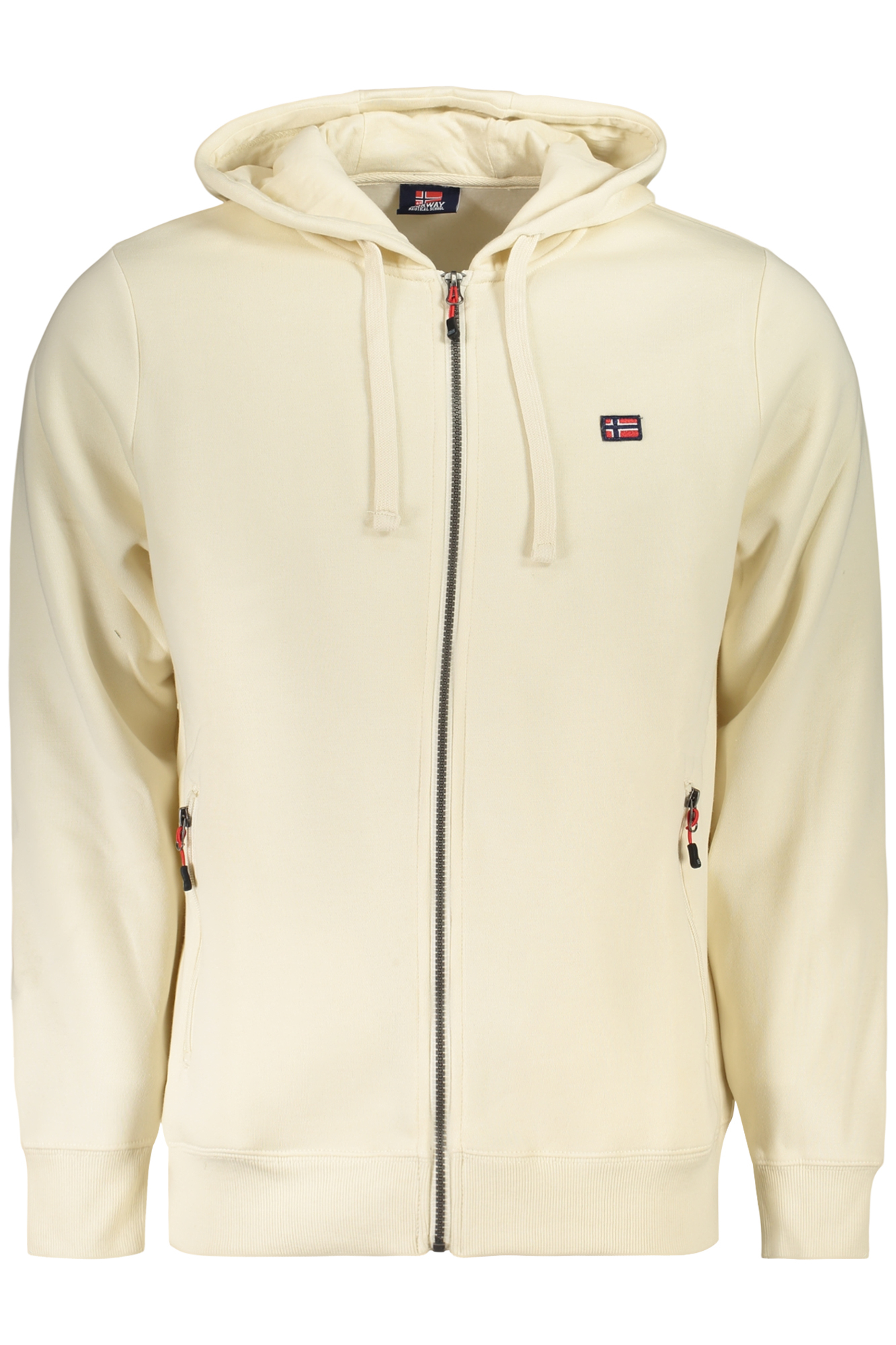 NORWAY 1963 FELPA CON ZIP UOMO - Bianco