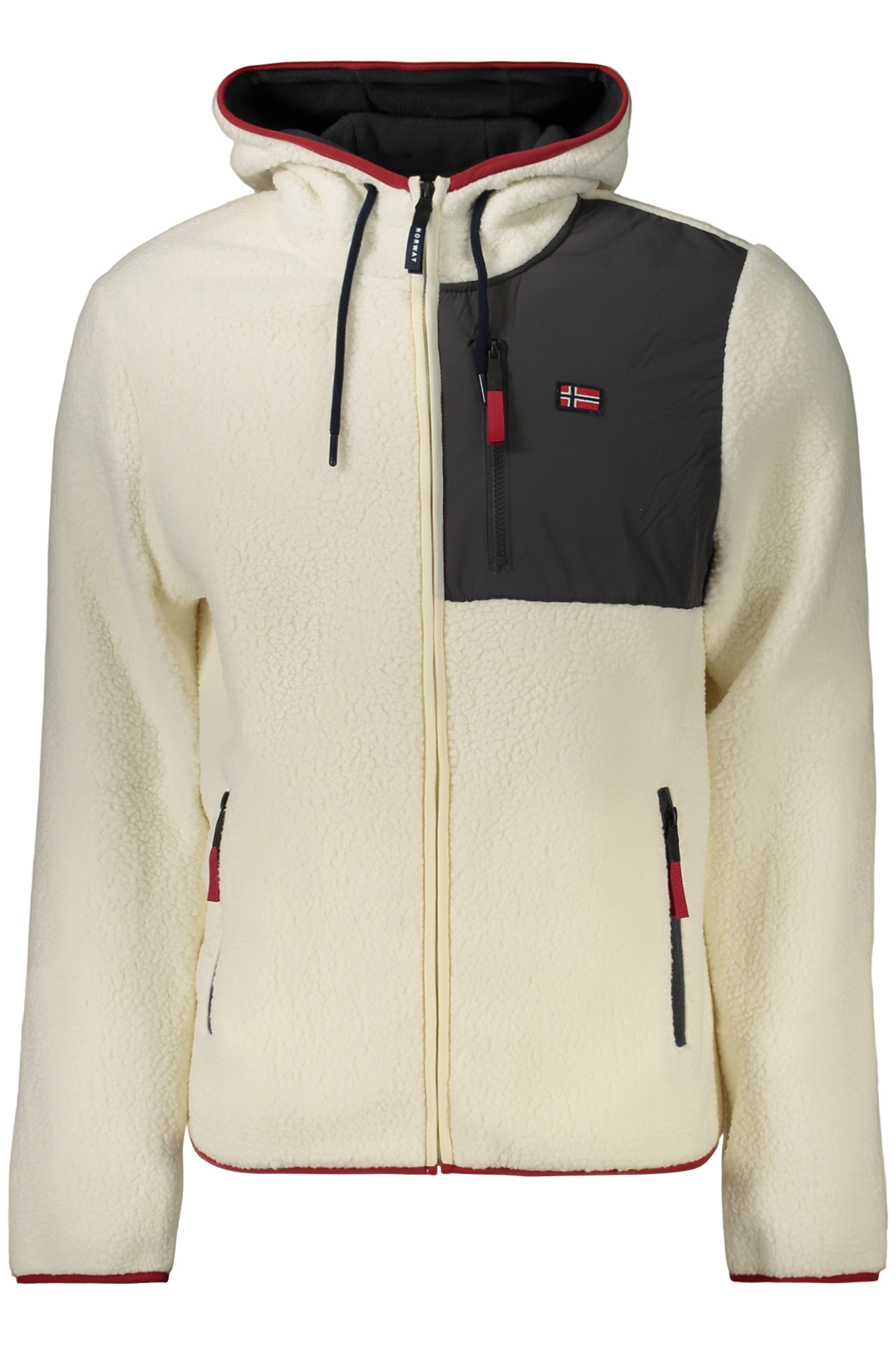 NORWAY 1963 FELPA CON ZIP UOMO - Bianco