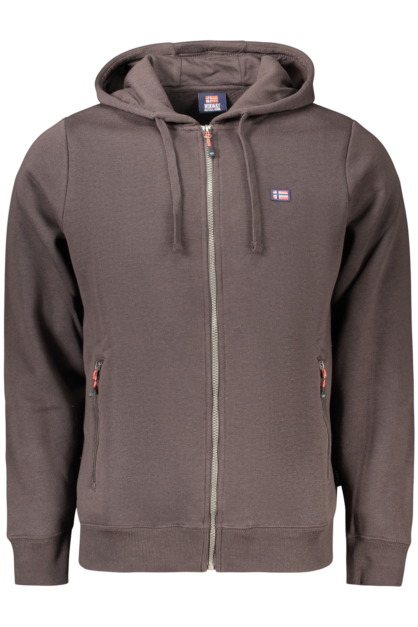 NORWAY 1963 FELPA CON ZIP UOMO - Marrone
