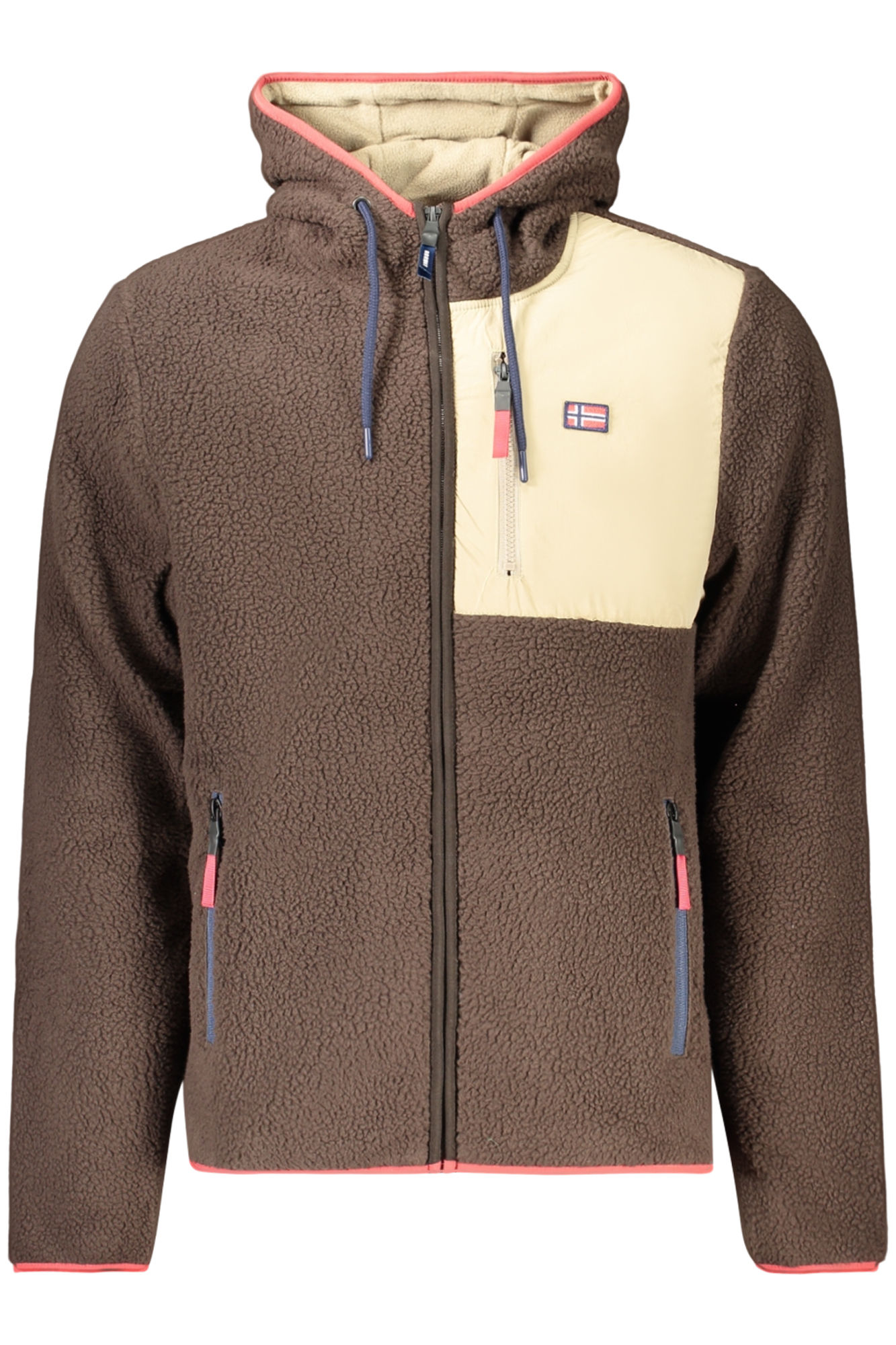 NORWAY 1963 FELPA CON ZIP UOMO - Marrone